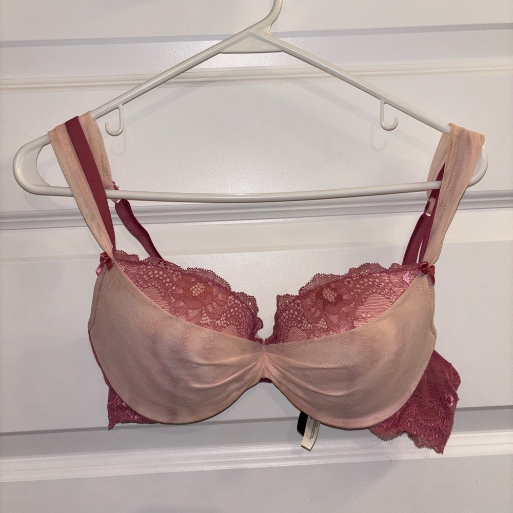 Adore Me Elegant Pink Lace Women's Bra